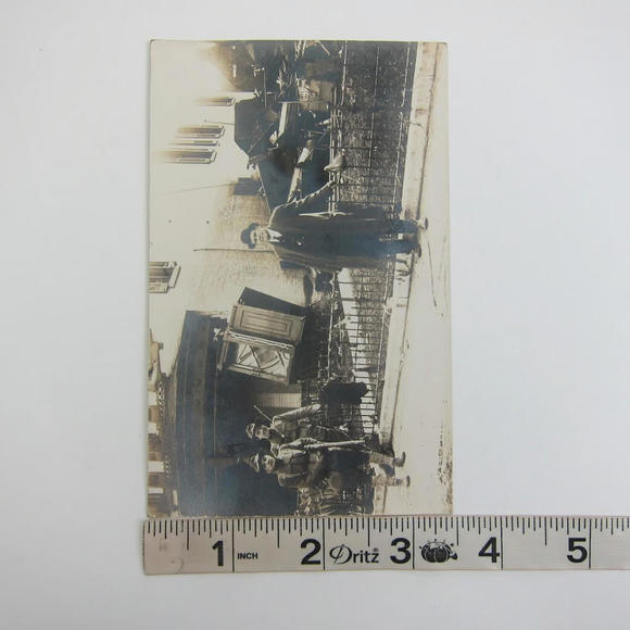 Real Photo Postcard RPPC 1913 Dayton Ohio Flood Damage City Street & Buildings - Picture 6 of 12